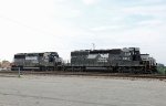 NS 3214 & 7102 prepare to work Pomona yard